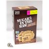 Image 1 : NEW 200 PACK OF SUGAR IN THE RAW INDIVIDUAL SUGAR