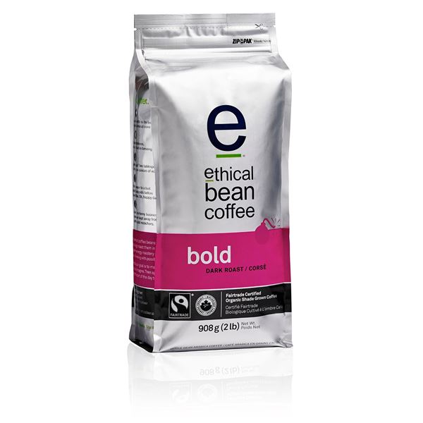 NEW 908G ETHICAL BEAN COFFEE BOLD DARK ROAST