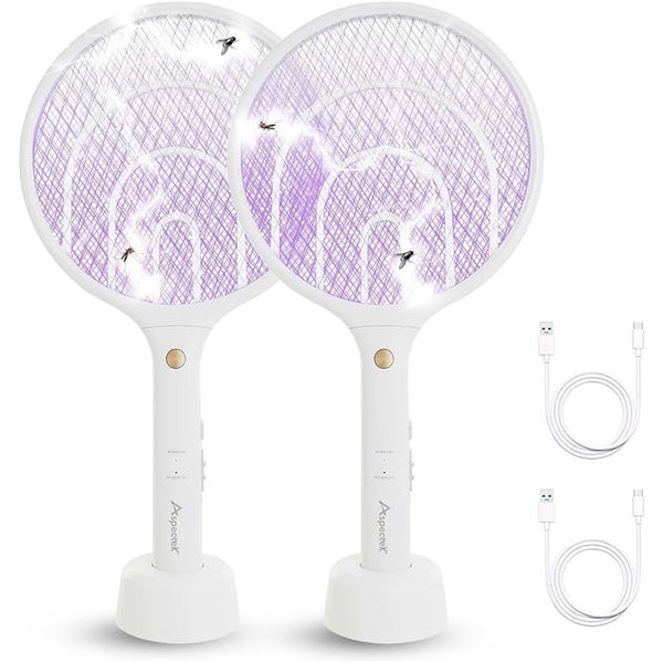 NEW 2 PIECE ELECTRIC FLY SWATTER