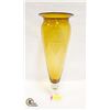 Image 1 : AMBER GLASS VASE 20 INCHES