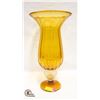 Image 1 : AMBER GLASS VASE 20 INCHES