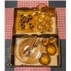 Image 1 : AMBER SERVE SET  PITCHER HAMMERED ITALIAN