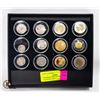 Image 1 : 12 COLOURED & NON COLOURED CANADIAN COINS