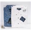 Image 1 : NEW MEN'S SHIRTS 1DENIM 1WHITE SIZE XL