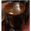 Image 1 : ANTIQUE ROUND EDWARDIAN SIDE TABLE H-26