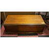 Image 1 : SOLID WOOD INLAID STORAGE CHEST