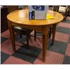 Image 1 : SOLID WOOD ROUND DINING TABLE