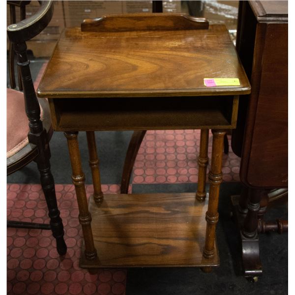 VINTAGE SOLID WOOD TELEPHONE STAND