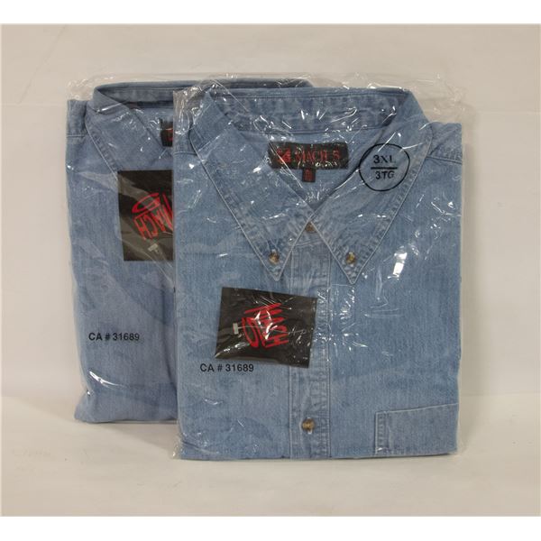 NEW MEN'S SHIRTS 2DENIM SIZE 3XL