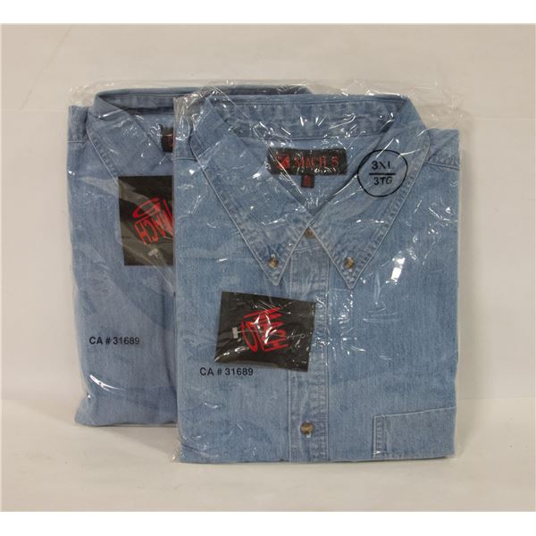 NEW MEN'S SHIRTS 2DENIM SIZE 3XL