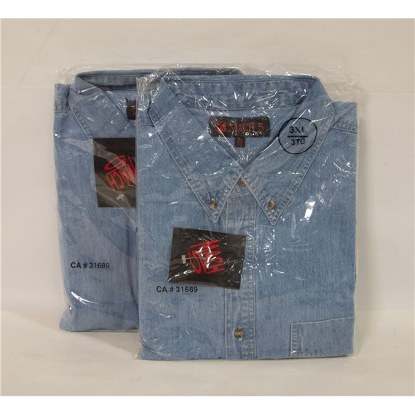 NEW MEN'S SHIRTS 2DENIM SIZE 3XL