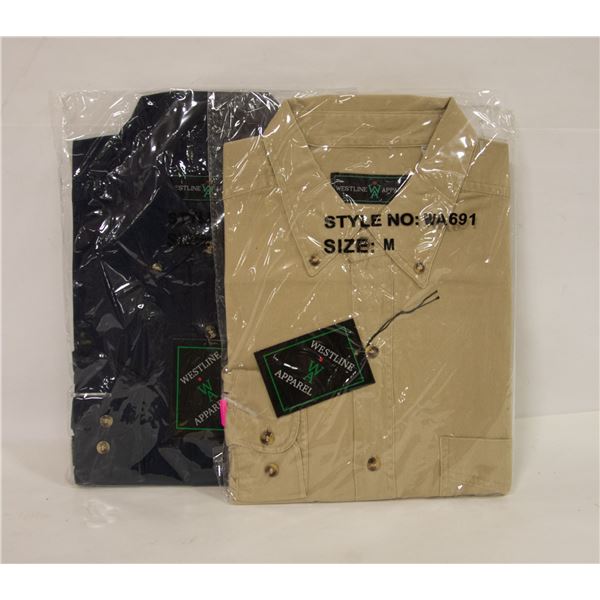 NEW MEN'S SHIRTS 1NAVY 1TANSIZE M