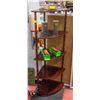 Image 1 : VINTAGE CORNER SHELF 15X15X51.5 INCH