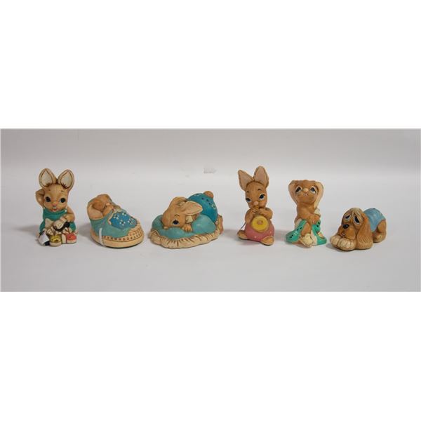 PENDELFIN COLLECTORS FIGURINES ASSORTED LOT OF 6