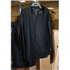 Image 1 : B&W COLLECTION W/50% BLACK LEATHER JACKET SIZE 3XL