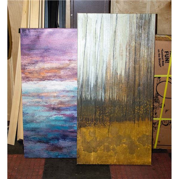 2 CANVAS WALL HANGINGS FROM SHOWHOME