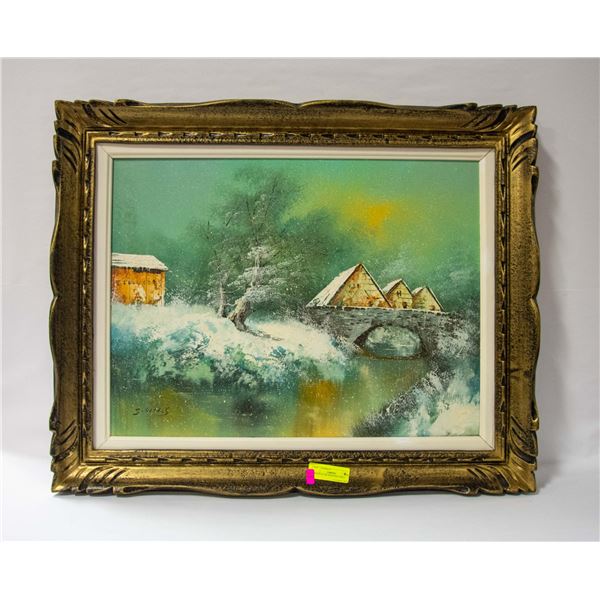 FRAMED ORIGINAL OIL PAINTING 18" X 24"