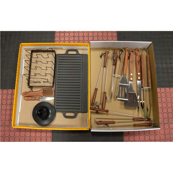 BARBQUE SET CHICAGO CUTLERY UTENSILS KBOBS
