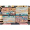 Image 1 : PAIR OF SHOWHOME CANVAS WALL HANGINGS 29" X 38.5"