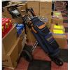 Image 1 : SET OF GOLF CLUBS & CART