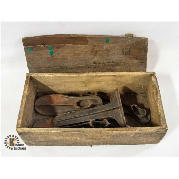 VINTAGE COBBLER SET WITH ANTIQUE BOX