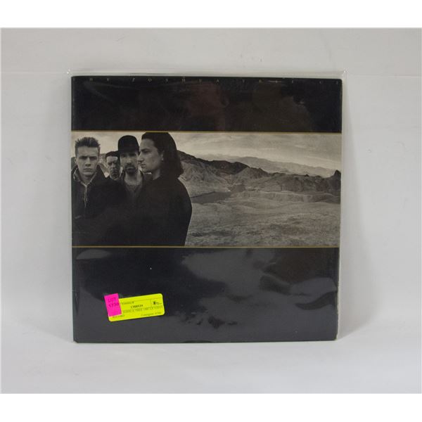 U2 THE JOSHUA TREE 1987 LP VINYL RECORD