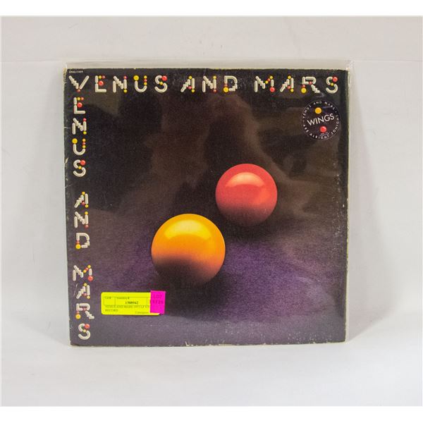 VENUS AND MARS 1975 LP VINYL RECORD