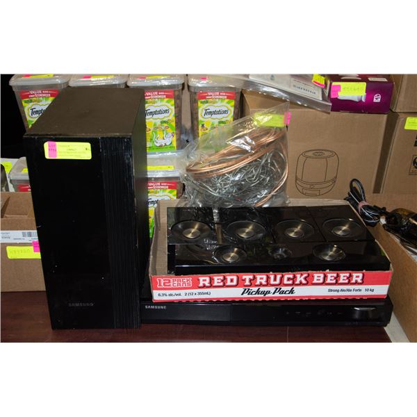 SAMSUNG SURROUND SOUND RECIEVER/DVD/SPEAKER