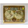 Image 1 : OLD WORLD STYLE PICTURE GLASS ENCASED 17.5 X 21.5"
