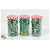 Image 1 : VINTAGE 3 JARS MARBLES INCLUDING
