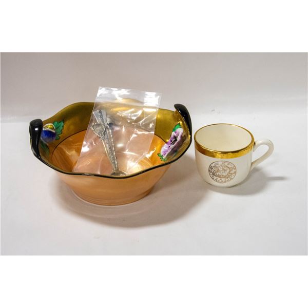 3 STERLING SILVER SPOONS, NORITAKE