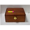 Image 1 : NEW SHOMORY SOLID WOOD LOCKING STASH BOX W/