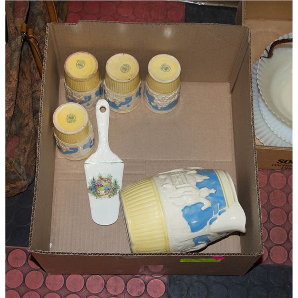 MADE IN JAPAN FINEST CHINA YELLOW WHITE