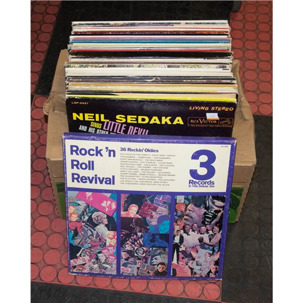 BOX OF VARIOUS RECORDS