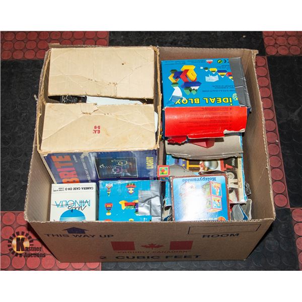 VINTAGE TOYS BOX LOT ASSORTED