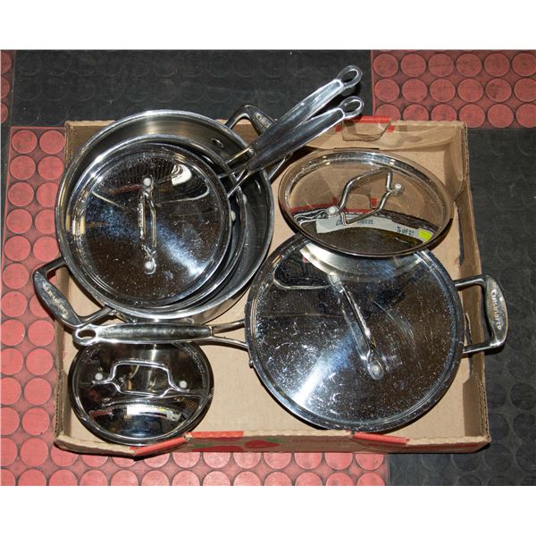 CUISINART POT SET WITH LIDS 8 PC