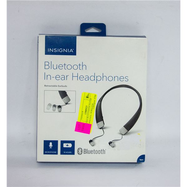 INSIGNIA BLUETOOTH IN-EAR HEADPHONES, WIRELESS