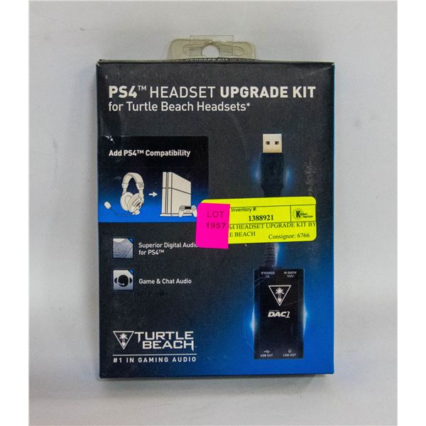 NEW PS4 HEADSET UPGRADE KIT BY TURTLE BEACH