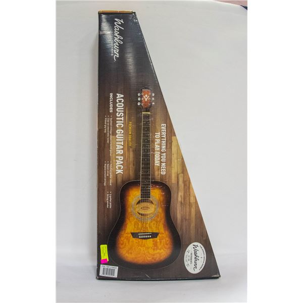 NEW WASHBURN ACOUSTIC GUITAR PACK, PREMIUM