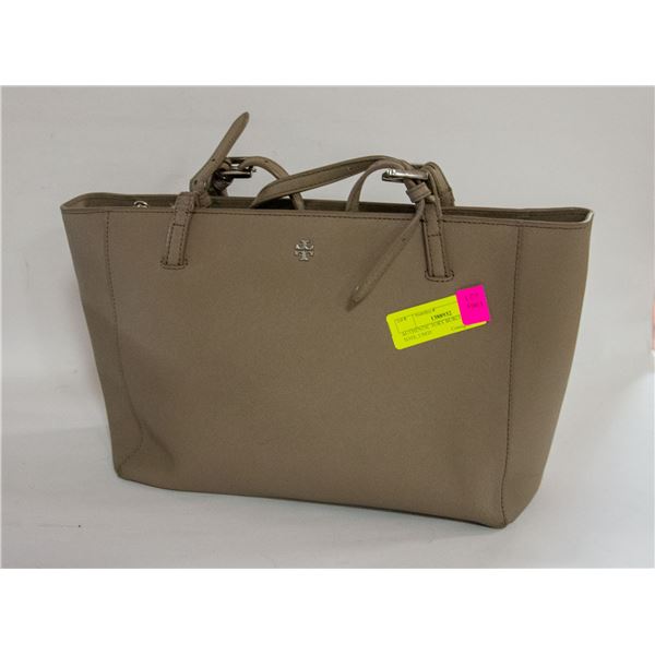 AUTHENTIC TORY BURCH GREY TOTE USED