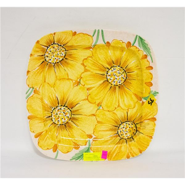 AMBER FLOWER MIKASA HANDCRAFTED PLATTER