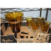 Image 2 : AMBER DINNERWARE SET 6 PLATES MUGS WINE