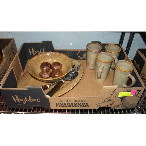 SERVEWARE SET 16''OVAL BRN PLATTER 10 INCH BOWL