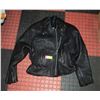 Image 1 : LADIES M/L LEATHER BIKER COAT-ESTATE