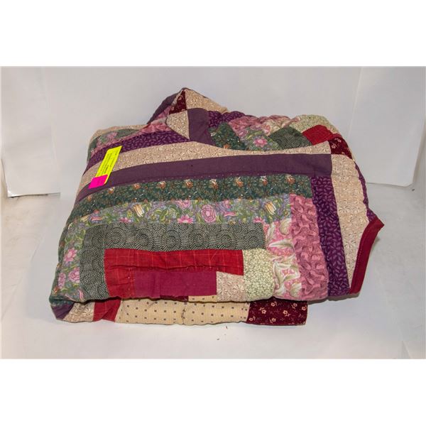 WOMENS LARGE PATCHWORK QUILT HANDMADE COAT