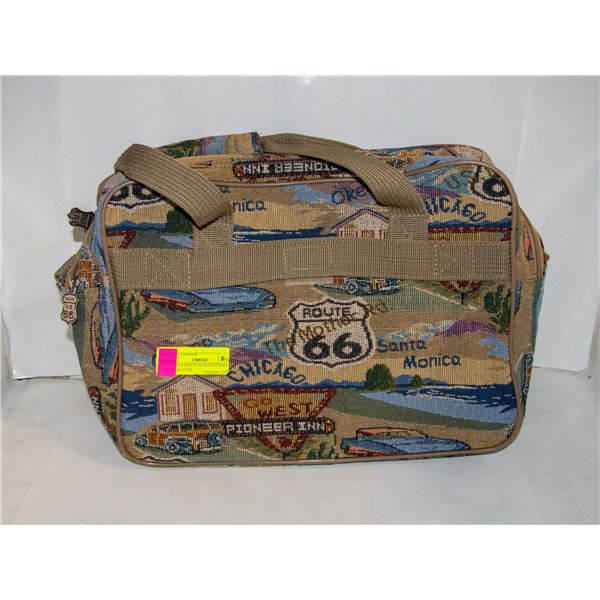 VINTAGE ROUTE 66 DUFFLE BAG & NAVAJO TOTE