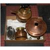Image 1 : VINTAGE COPPER CHAFING DISH/TEA KETTLE- LOT