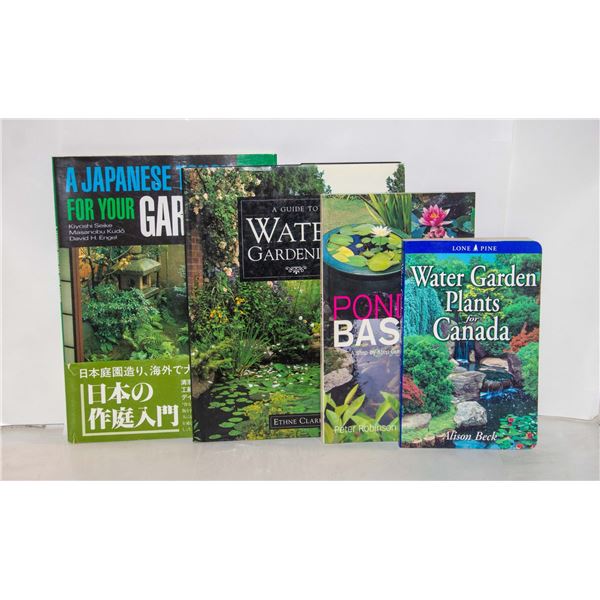 WATER GARDENING BOOKS- ASSORTED