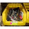 Image 1 : "PAWN SHOP" YELLOW HARDWARE BIN W/VARIOUS