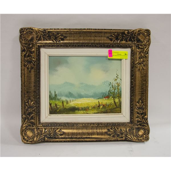 FRAMED ORIGINAL OIL PAINTING 14.5 X
